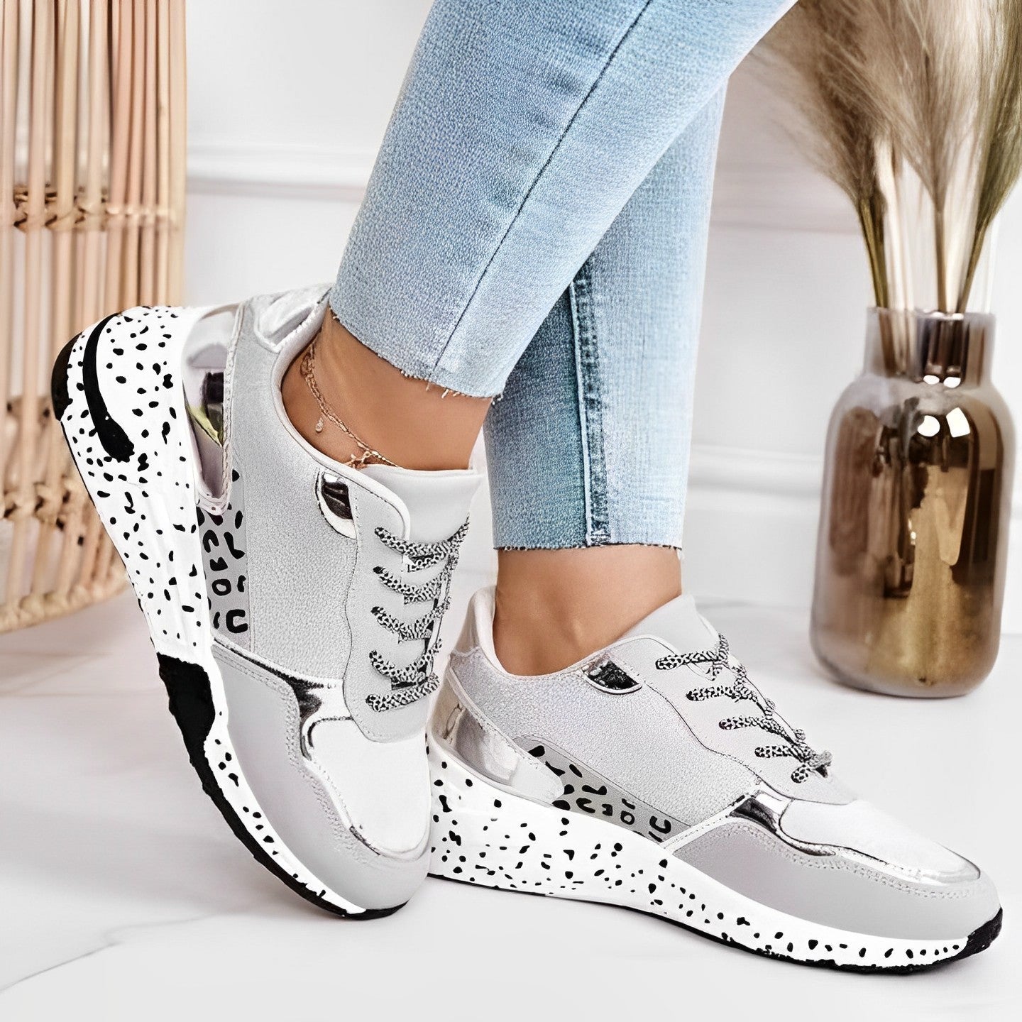 Dames orthopedische sneakers - stijlvolle trainers met een focus op zachtheid
