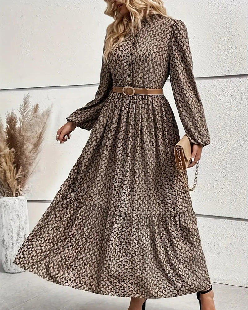 Retro Mode Print Jurk