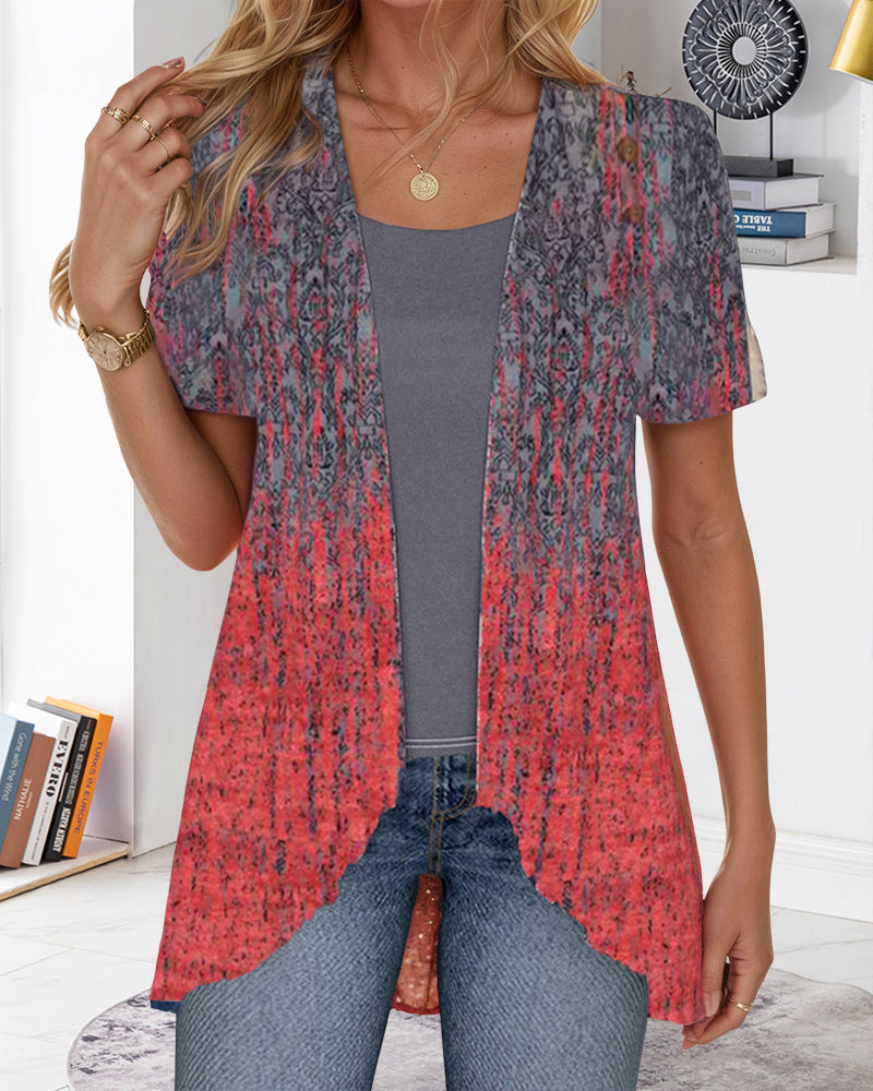 Blos Nep Tweedelig Korte Mouwen Onregelmatig