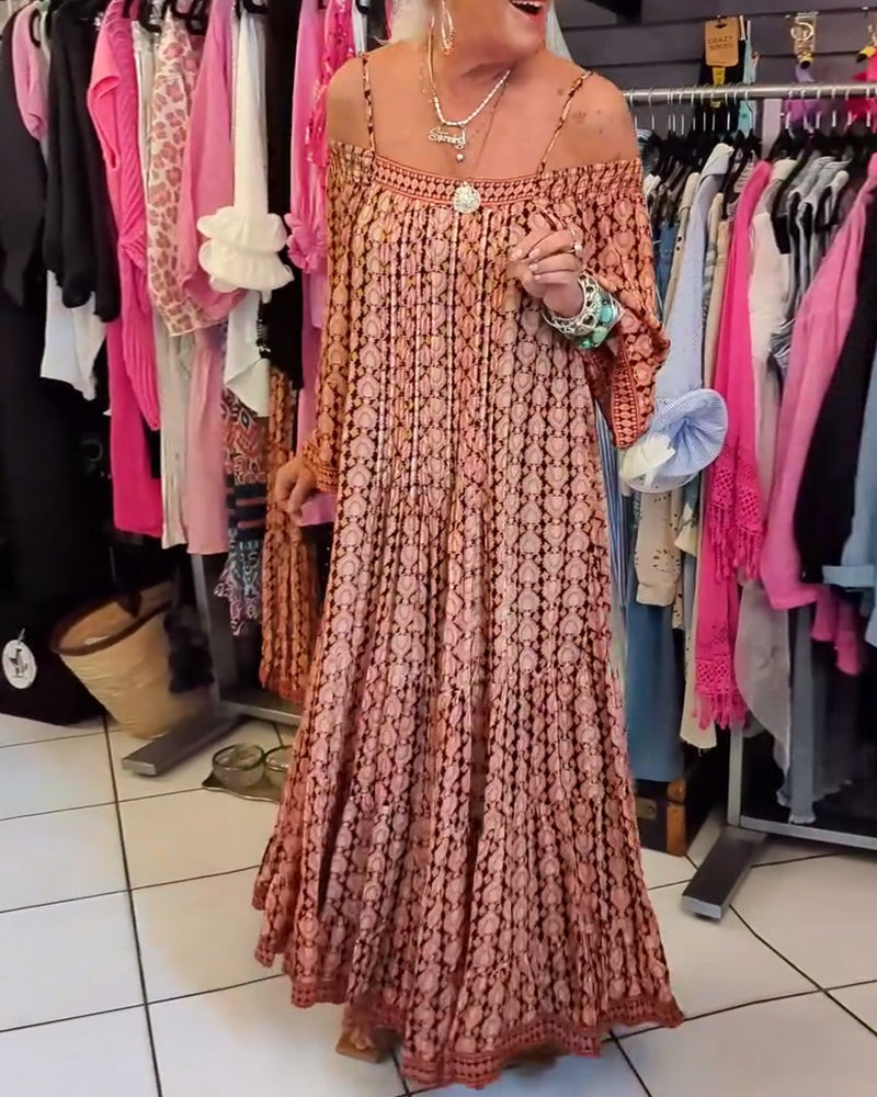 Bohemian Stijl Losse Jurk Met Bandjes