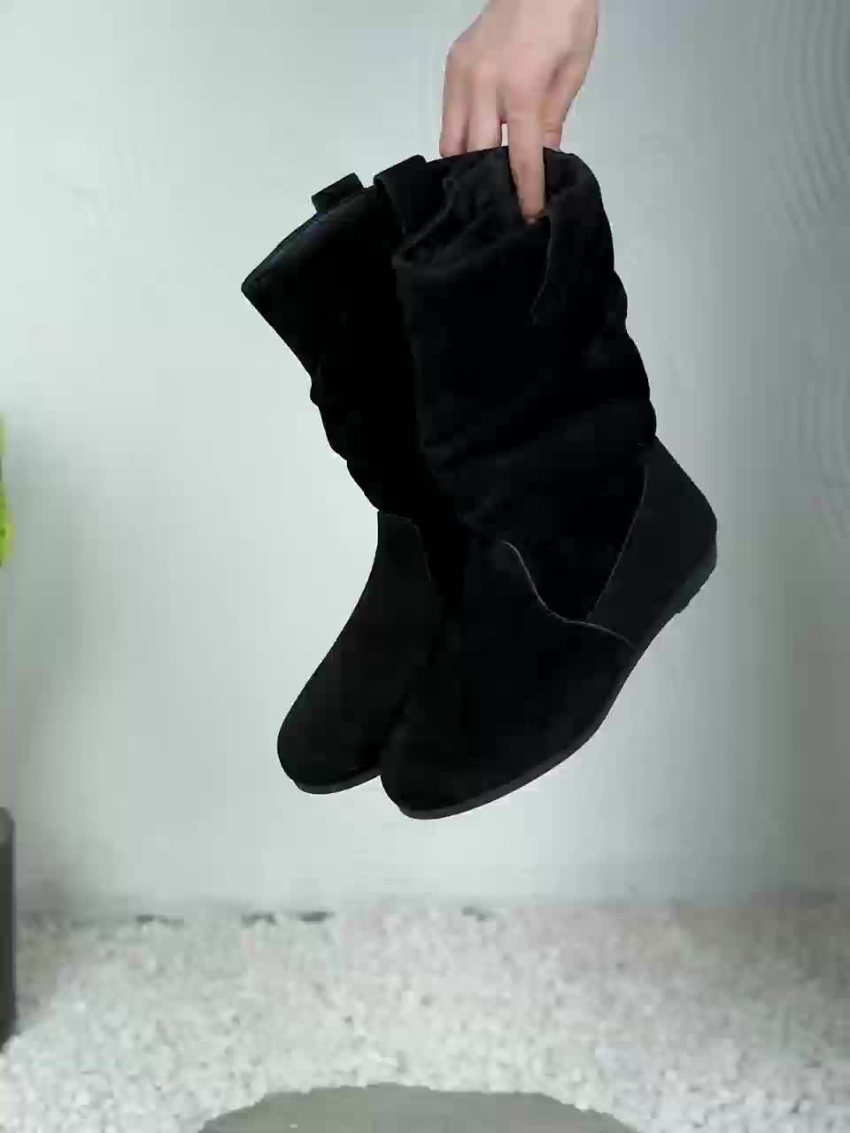 Gezellige enkellaarsjes - stijlvolle dames suède slouchy boots