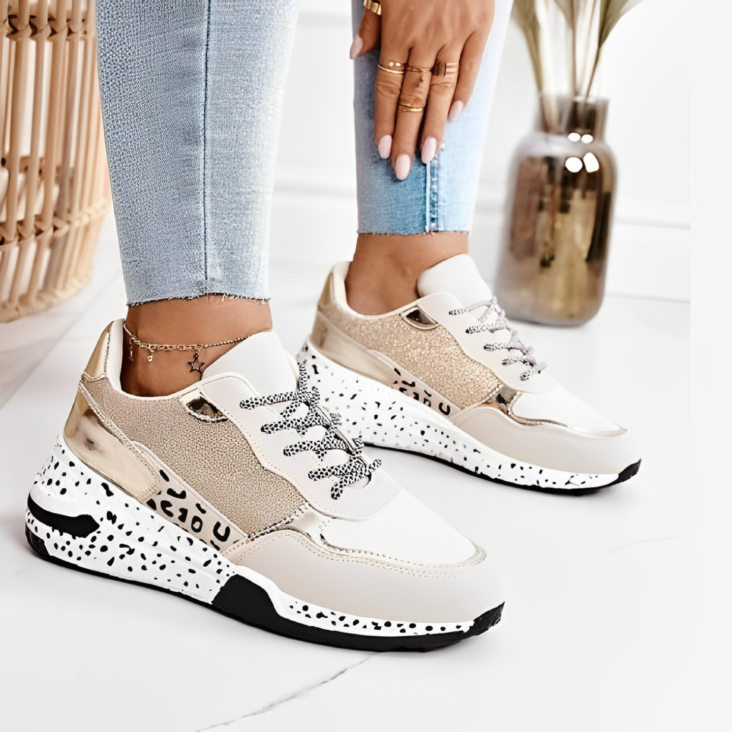 Dames orthopedische sneakers - stijlvolle trainers met een focus op zachtheid