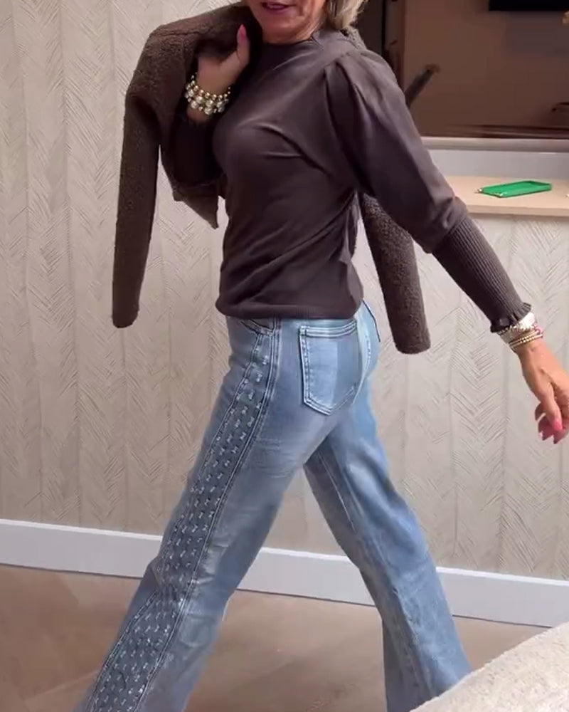 Trui Pofmouw Gebreid