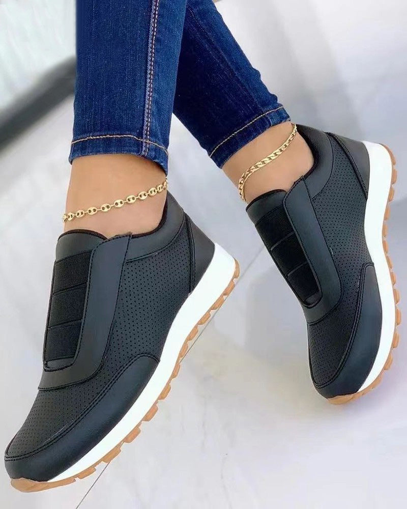Dames slip-on sneakers - ademende casual schoenen