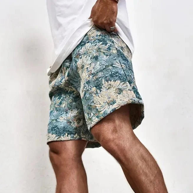 Giovanni Korte Broek Met Bloemenprint