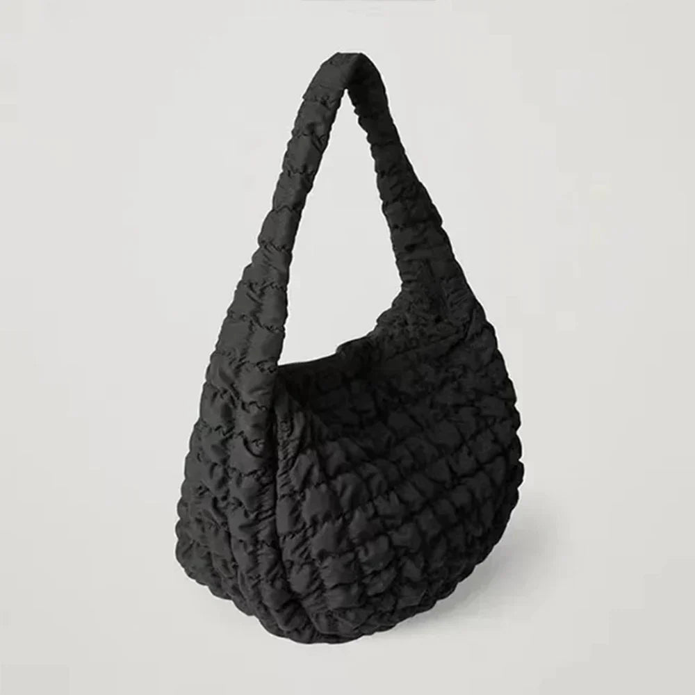 Dames gewatteerde schoudertas - stijlvolle handtas van luxueus materiaal voor dagelijks gebruik