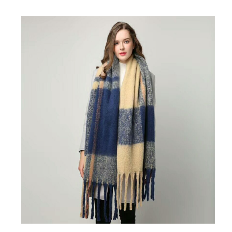 Extra grote cashmere sjaal - luxe dames oversized omslag