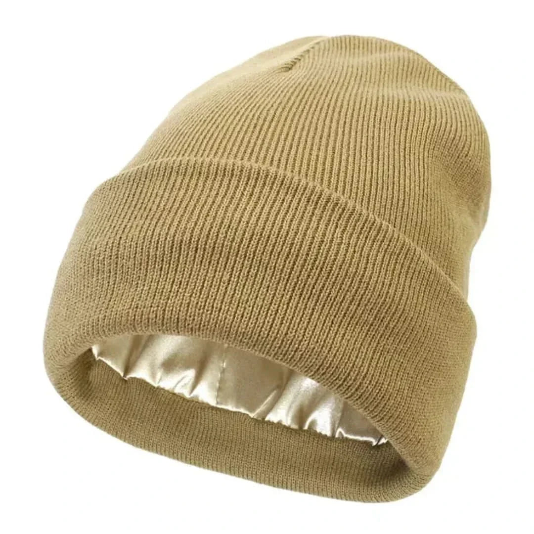 Gebreide beanie - dames zachte stretch wintermuts