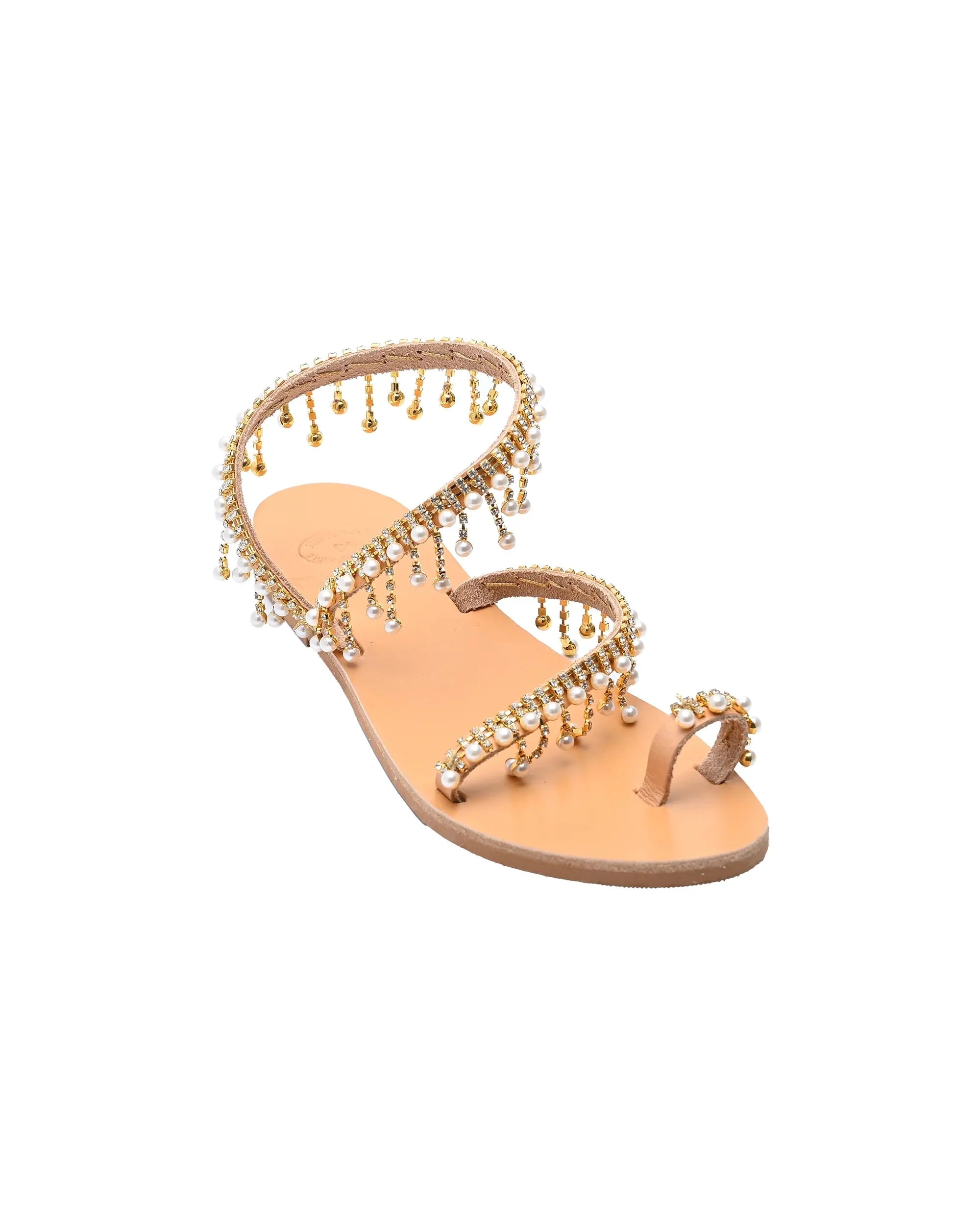 Elegante sandalen met kraaltjes