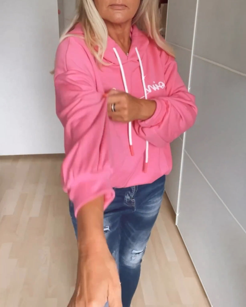 Losse hoodies met ankerprint