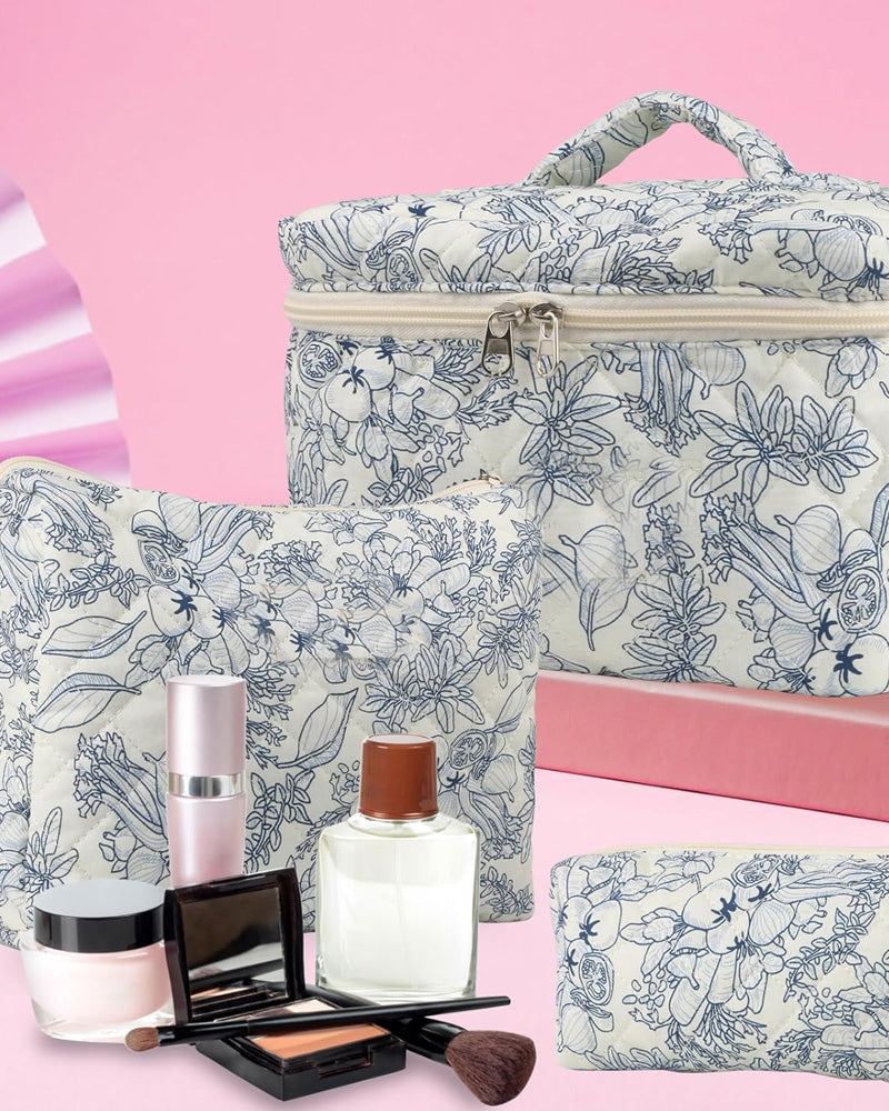 Tredelt cosmetische veskesett