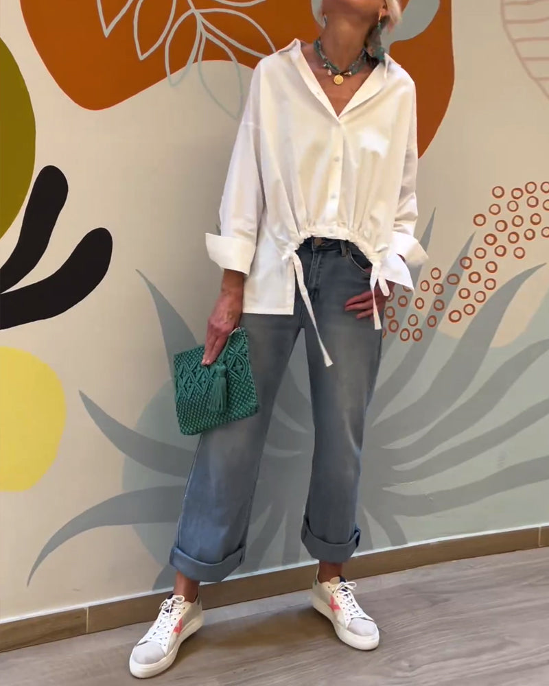 Woon-werkverkeer effen revers top