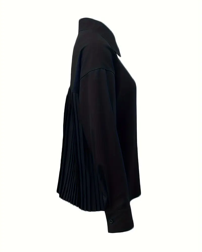 Bloes Stijlvol Effen Kleur Geplooid