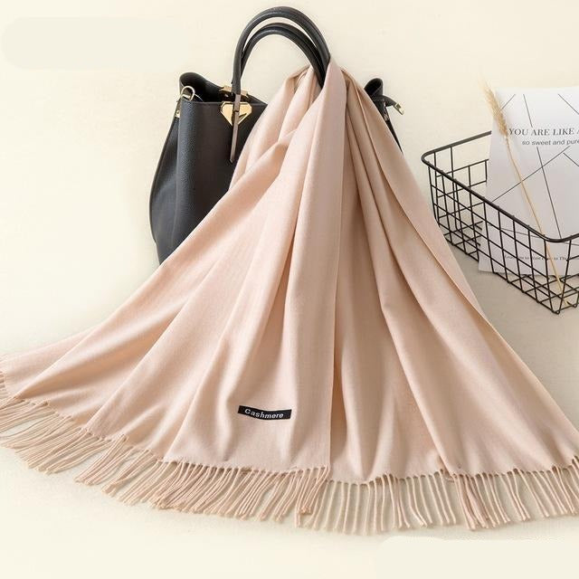 Kasjmieren winterash shawl - luxe dameswrap