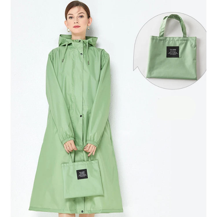 Waterdichte regenjas - lange dames waterdichte jacket