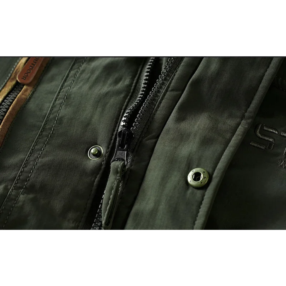 Parka jack - robuuste fleece-gevoerde buitenjas voor mannen