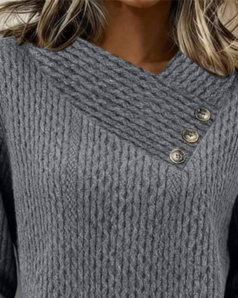 Sweatshirt casual lange mouw effen kleur