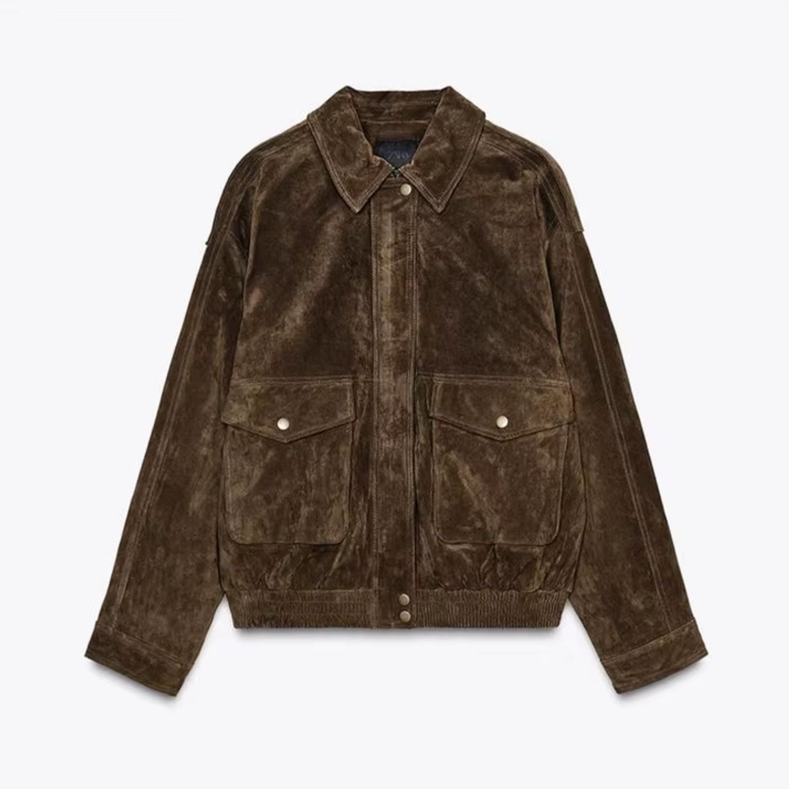 Dames oversized jas - luxueuze suede layering voor casual uitjes