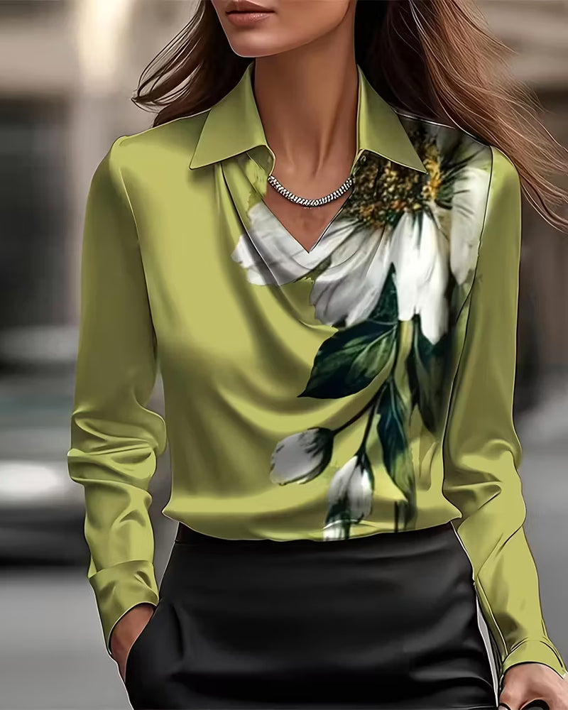 Bloes Revers Rechte Schouder Gedrukt