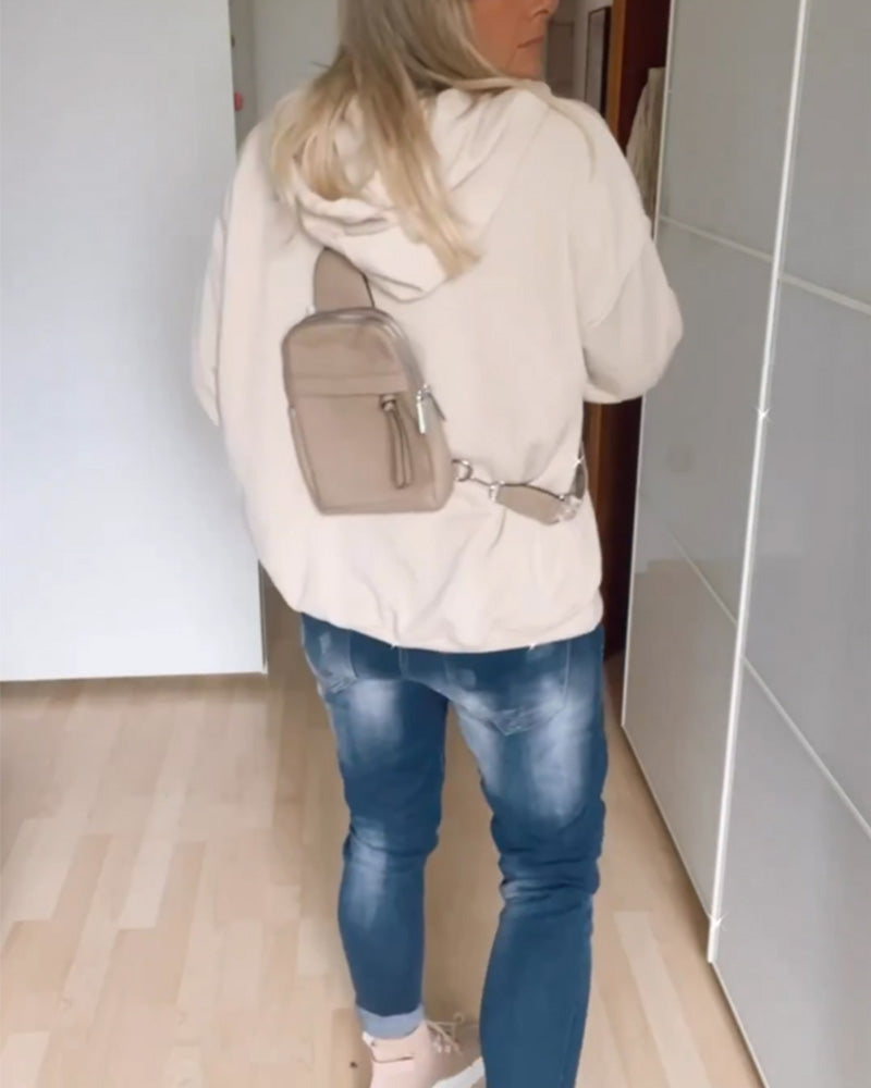 Losse hoodies met ankerprint