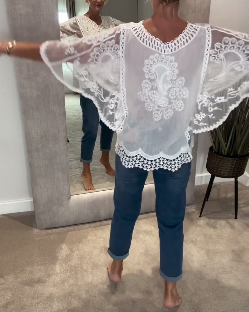 Blouse V-Hals Stijlvol