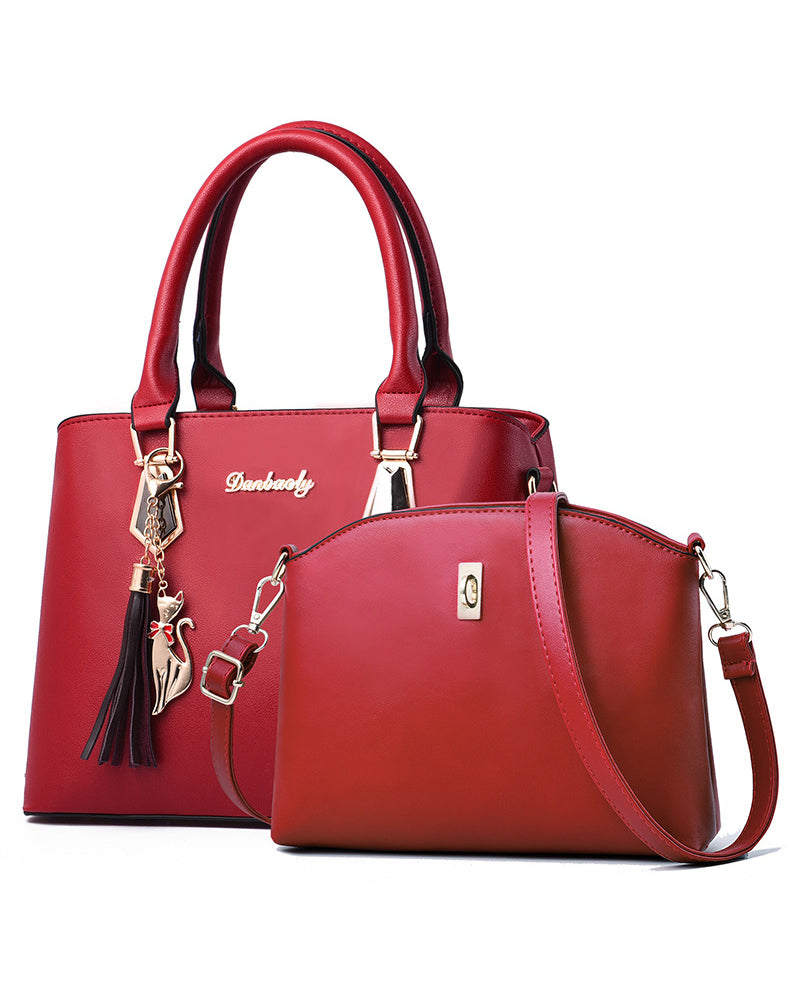 2-delige dames handtassenset - elegante tote en crossbody tas voor casual en zakelijke look