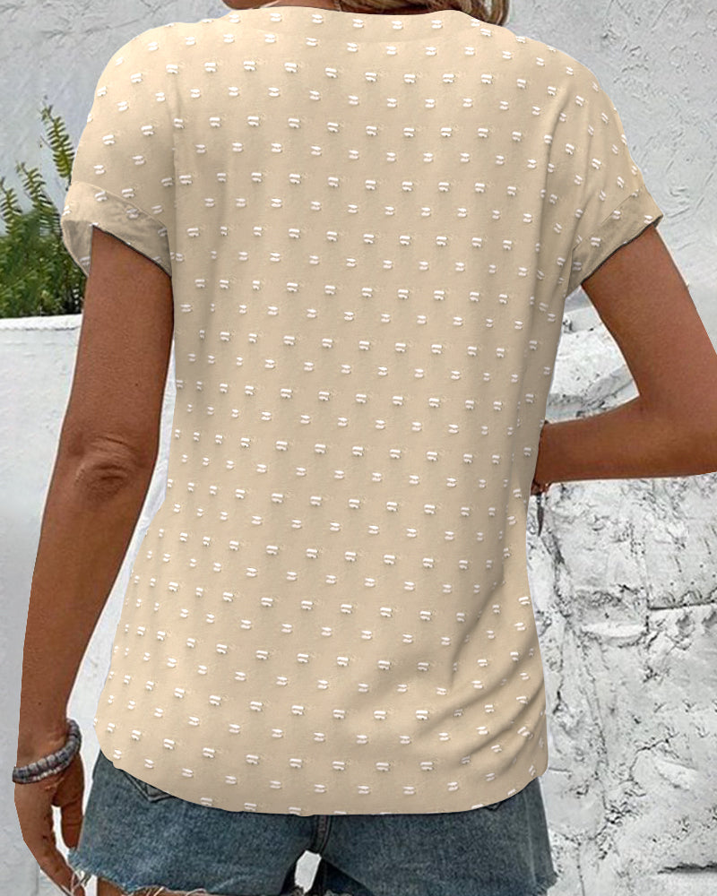 Blouse Met Drop Shoulder In Blauw