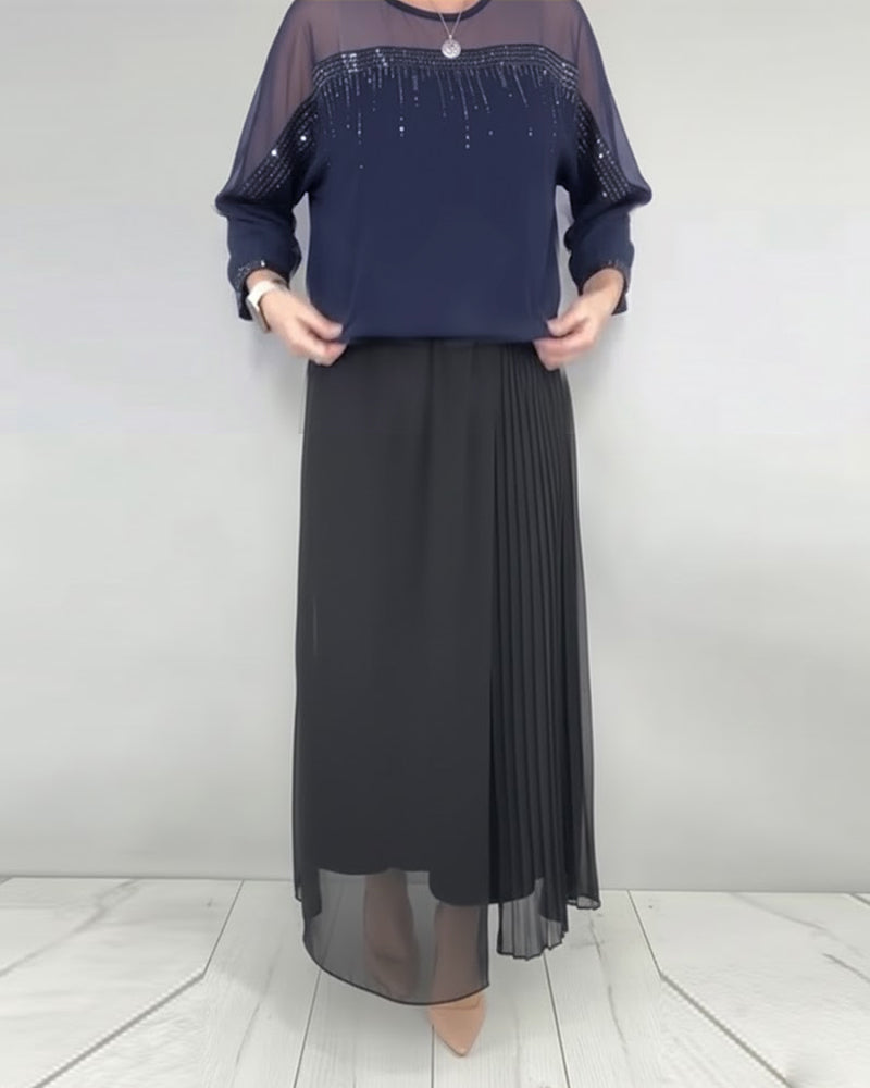 Blouse Gaas Gespleten Loose