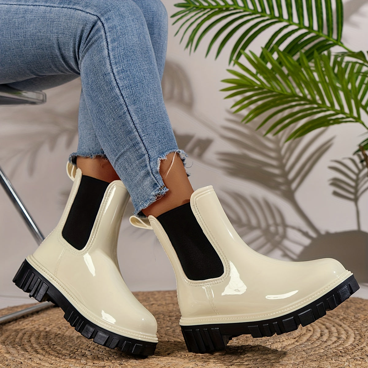 Stijlvolle dames enkellaarzen - trendy chelsea boots