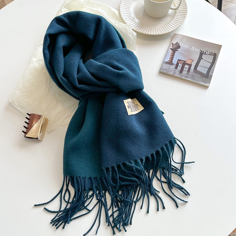 Verzorgende dubbelzijdige sjaal - luxe cashmere-gevoel dameswrap