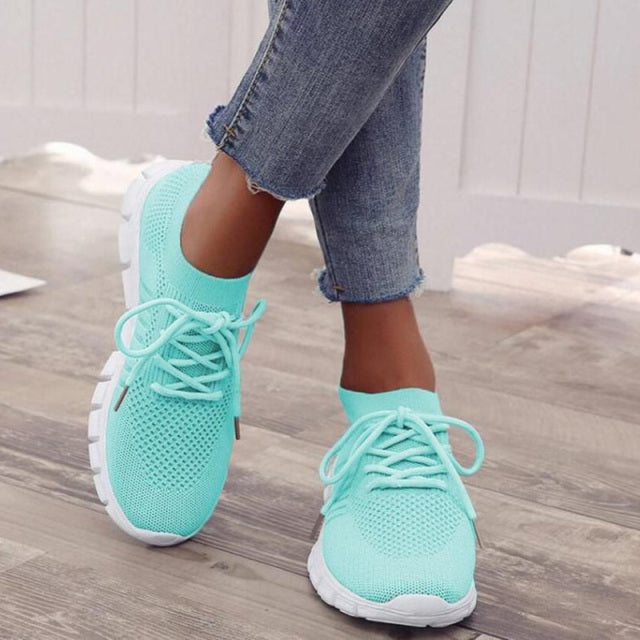 Dames sneakers - lichtgewicht ademende schoenen met flexibele zool