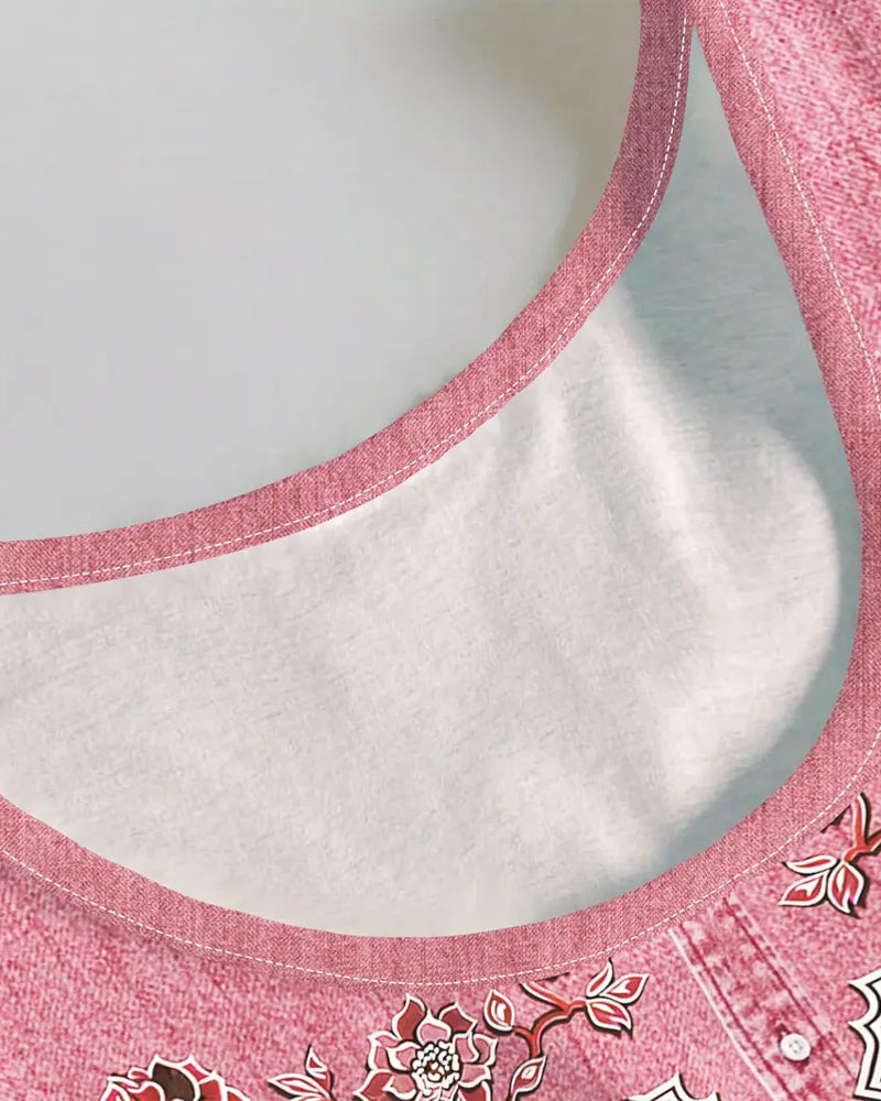 Jurk Mouwloos Imitatie Denim