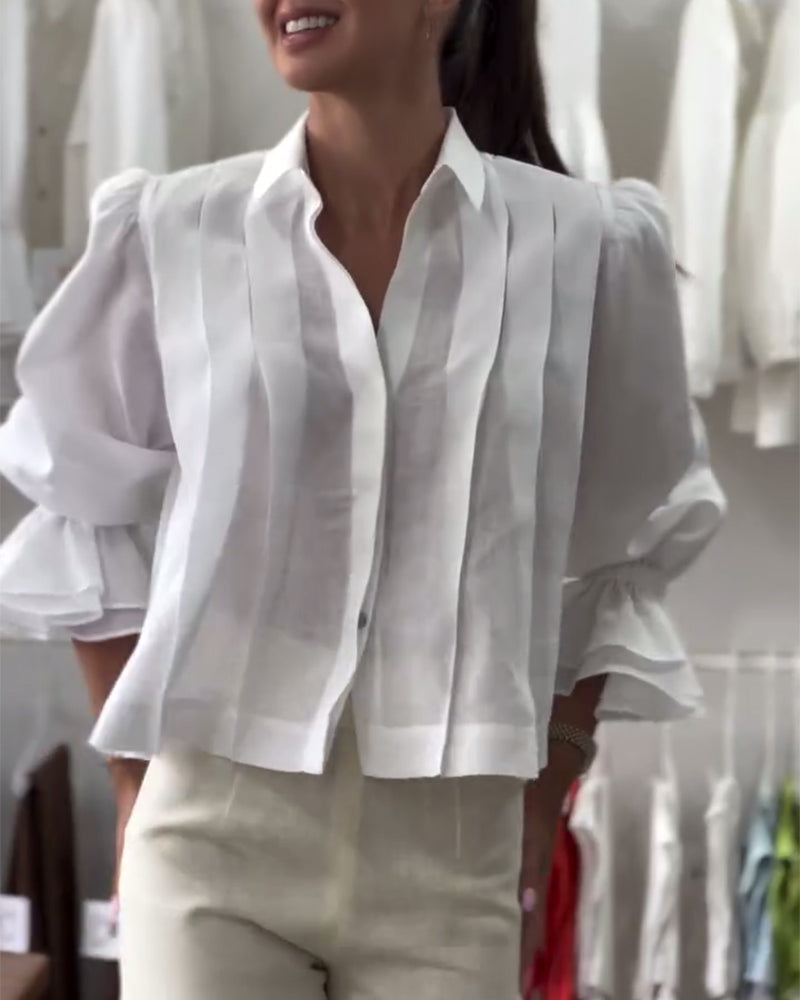 Shirt Puffmouw Ruffle