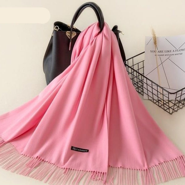 Kasjmieren winterash shawl - luxe dameswrap