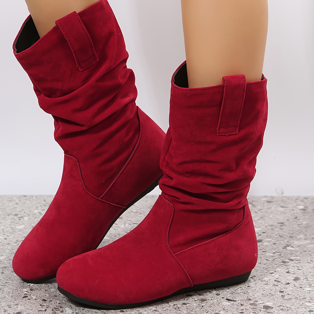 Gezellige enkellaarsjes - stijlvolle dames suède slouchy boots