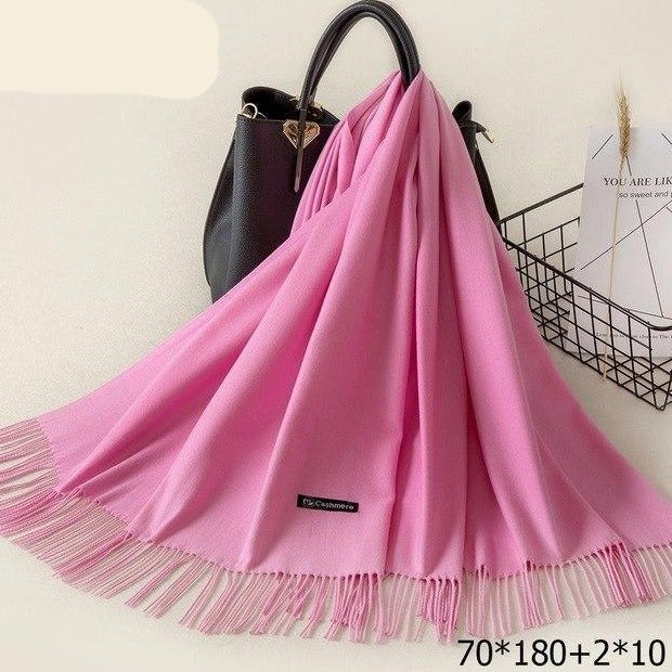Kasjmieren winterash shawl - luxe dameswrap