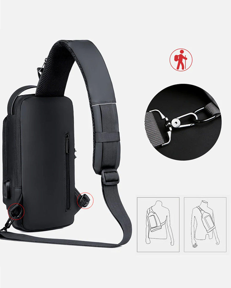 Wachtwoord anti-diefstal borsttas