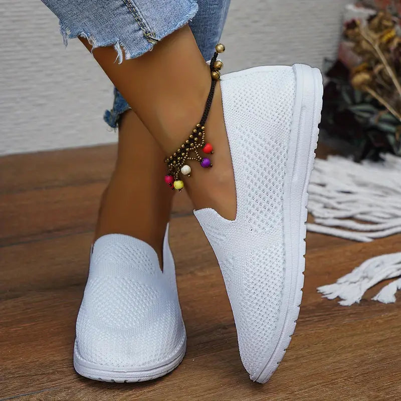 Mesh instapsneakers - ademend casual dames schoeisel