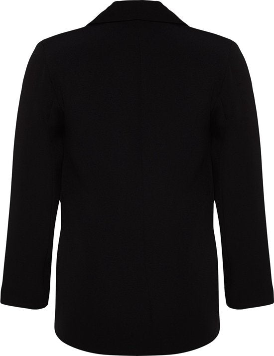 Blazer met bloemenvoering en relaxte pasvorm