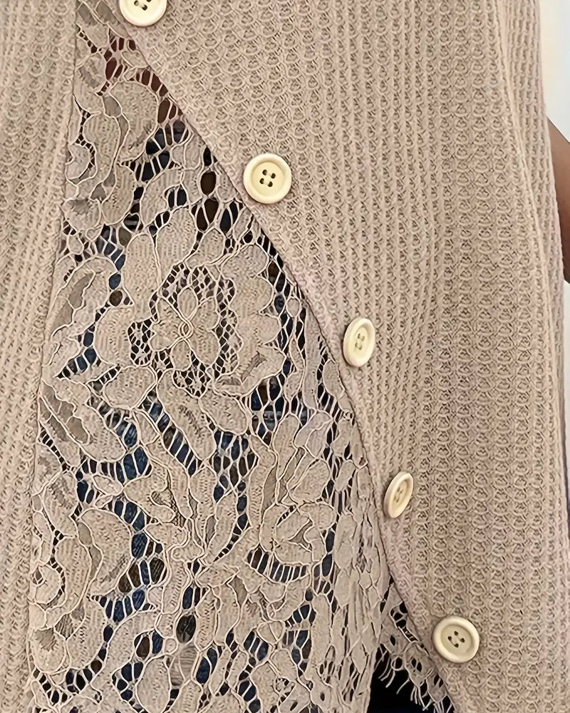 T-Shirt Kant Paneel Gebreid