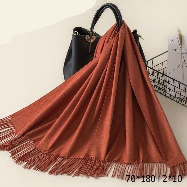 Kasjmieren winterash shawl - luxe dameswrap