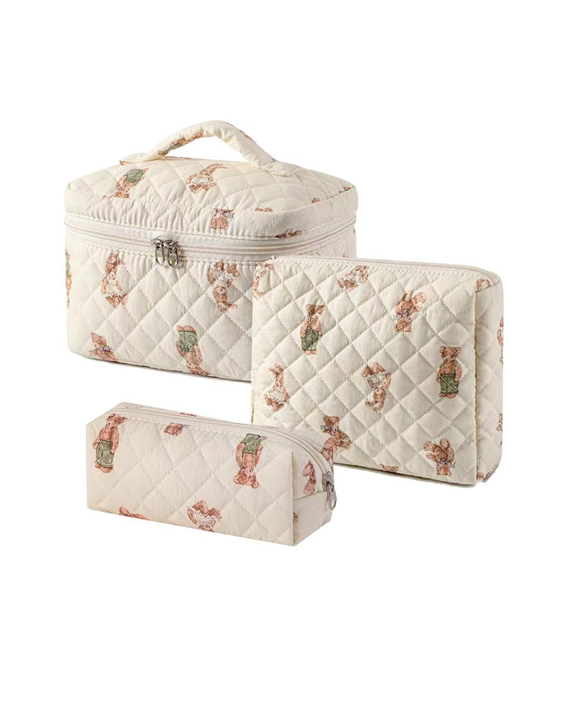 Tredelt cosmetische veskesett