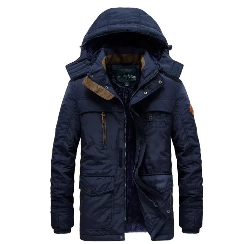 Parka jack - robuuste fleece-gevoerde buitenjas voor mannen