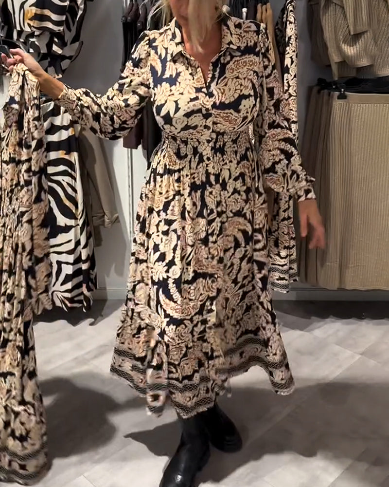 Modejurk Met Kraag En Print