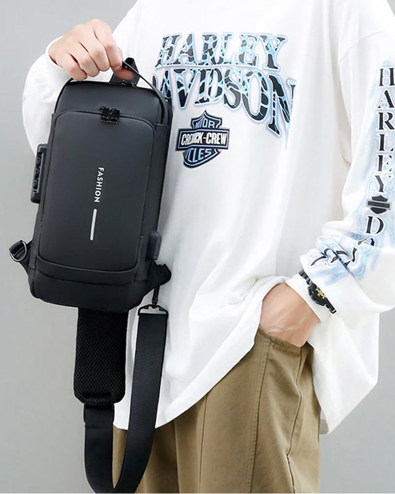 Wachtwoord anti-diefstal borsttas