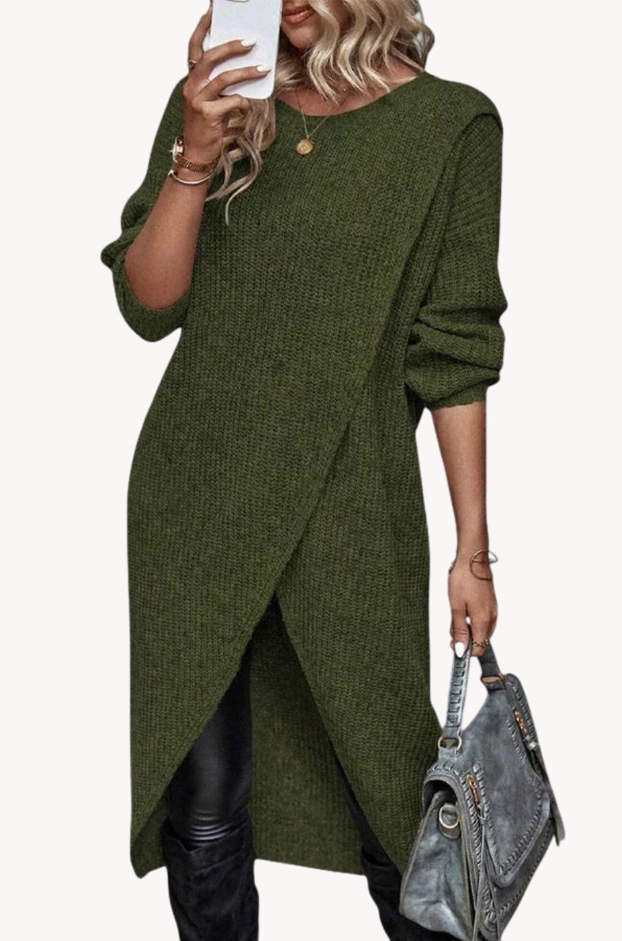 Elsemiek | Elegante trui-jurk met rechte pasvorm