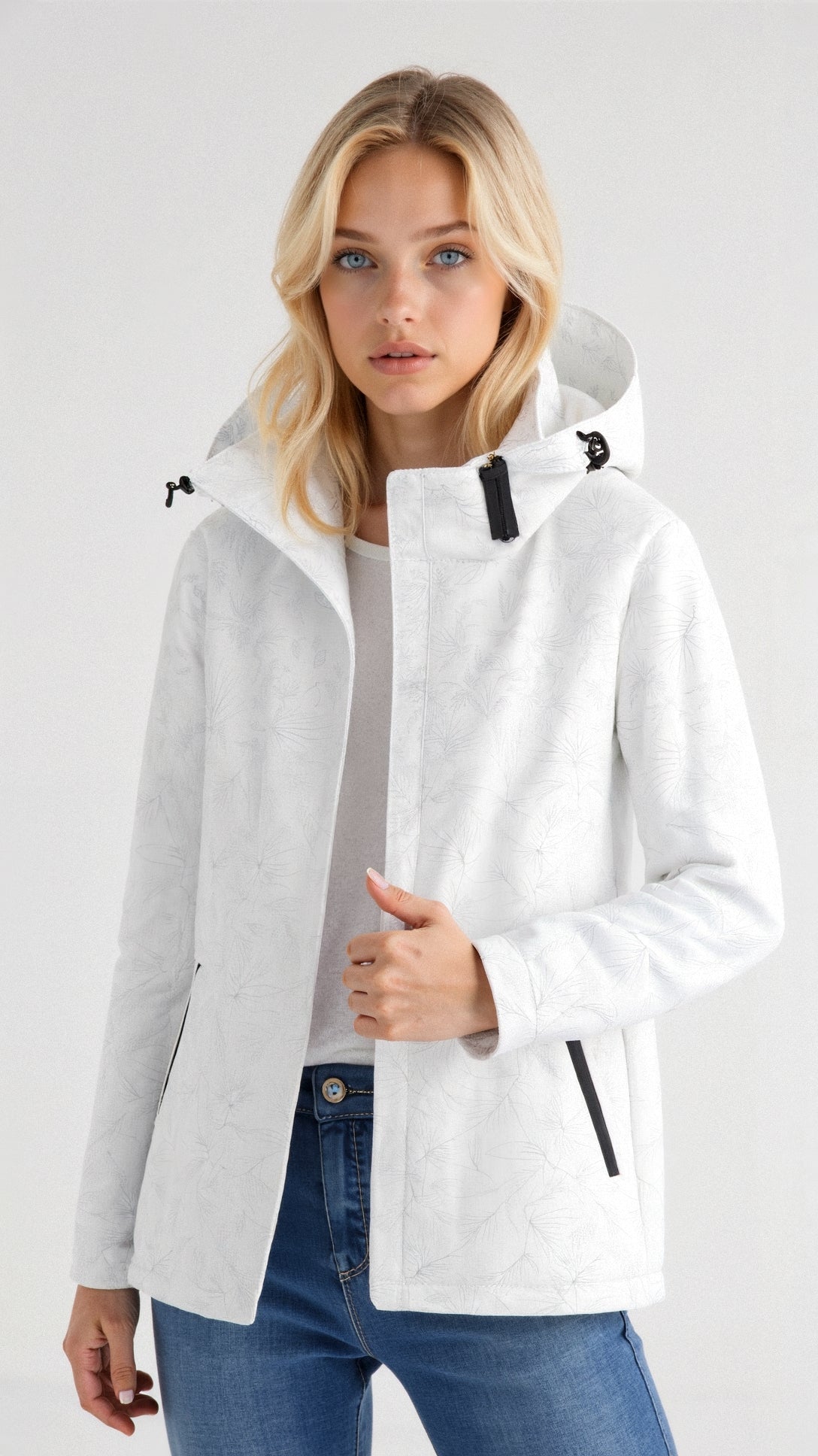 Dames lichte hoodiejacket - trendy outdoor jacket voor vrouwen