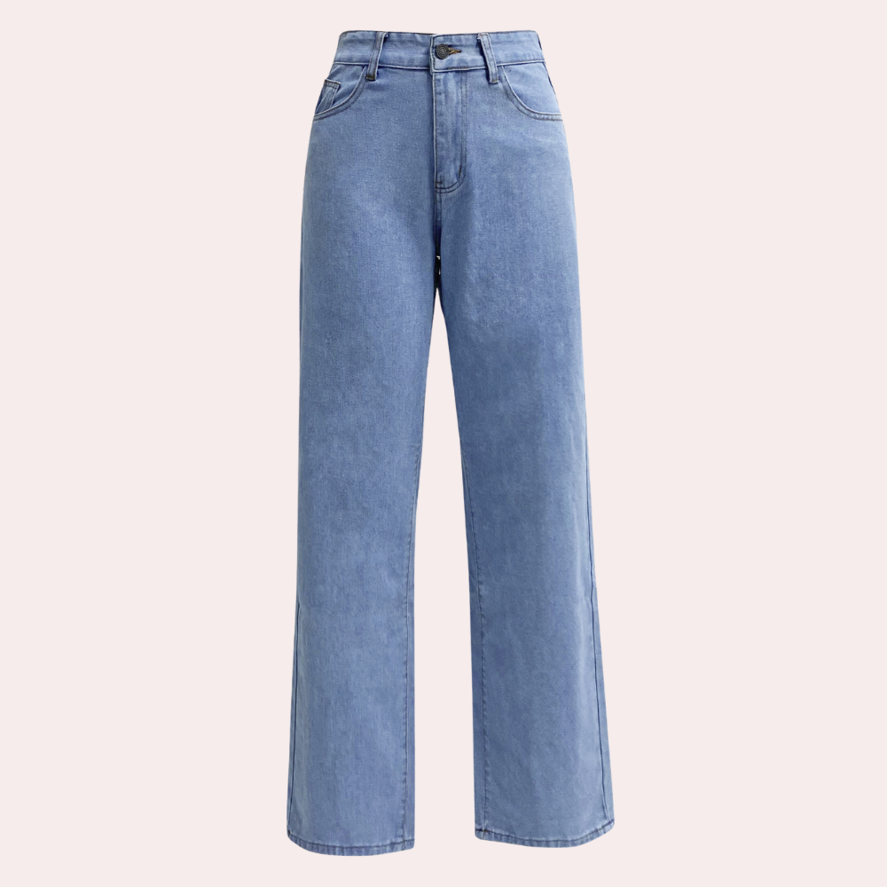 Baggy denim jeans - stijlvolle hoge taille dames jeans