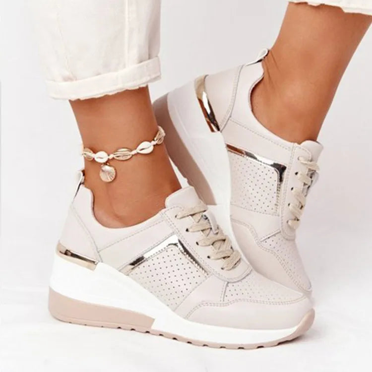 Modieuze platform sneakers dames - lichtgewicht casual schoenen