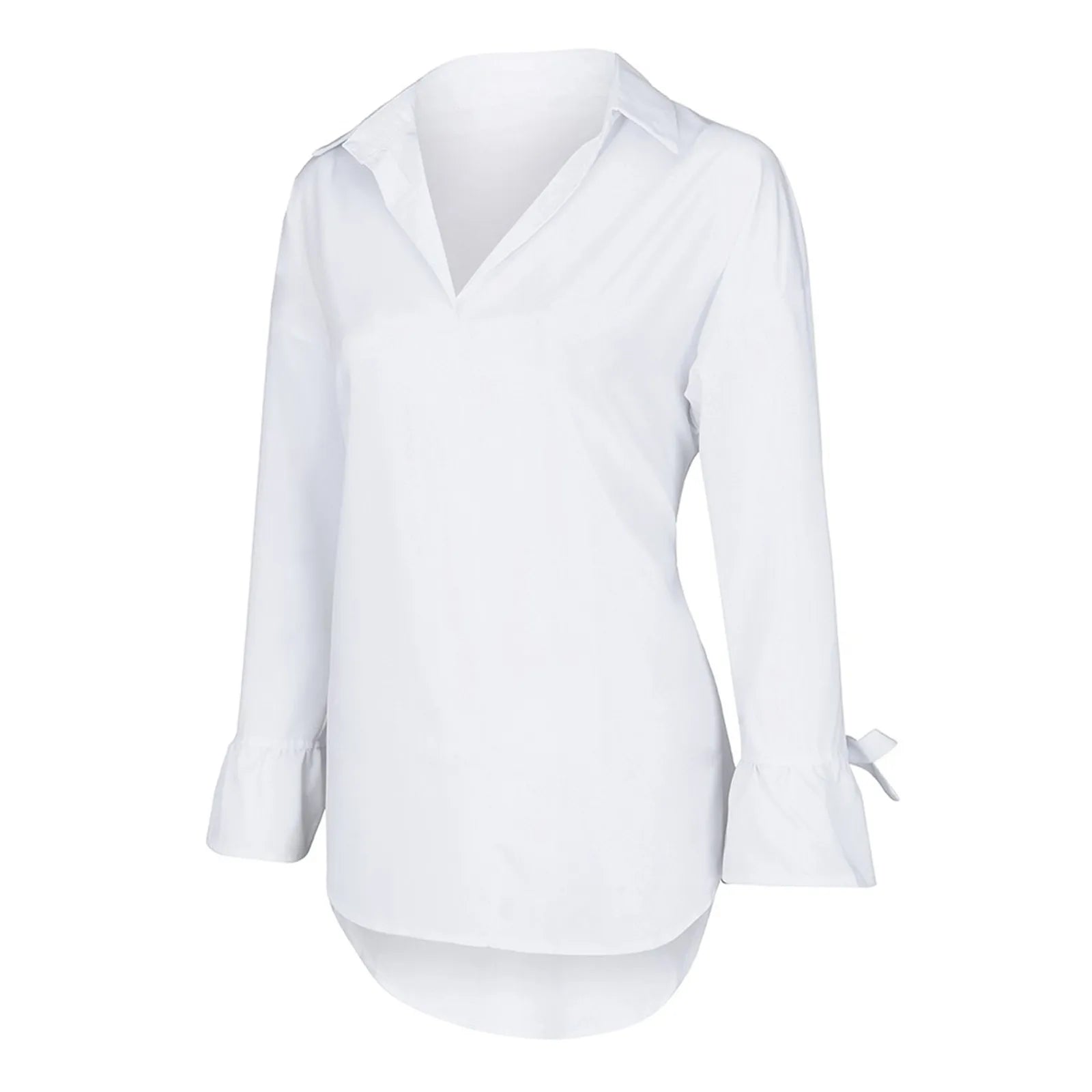 Zakelijke dames blouse met lange mouwen